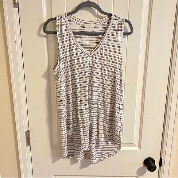 Anthropologie Tops - Anthropologie Long Stripped Tank